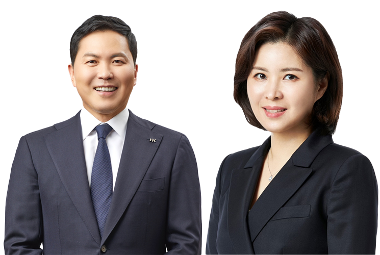 윤상현 콜마홀딩스 부회장, 윤여원 콜마비앤에이치 사장.