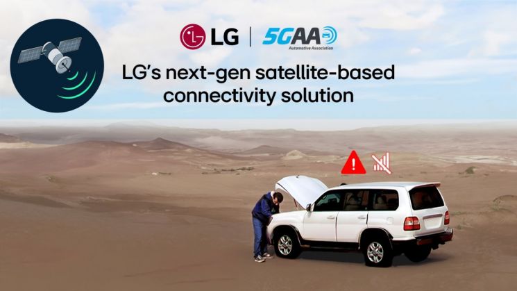 LG전자의 차량 내 차세대 음성통신 솔루션을 설명하는 이미지컷. LG전자
