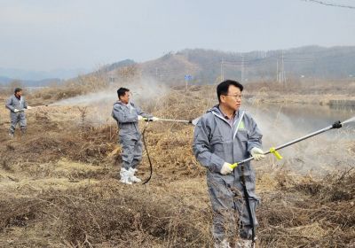 고병원성 조류인플루엔자(AI) 차단을 위한 방역 활동. 연합뉴스