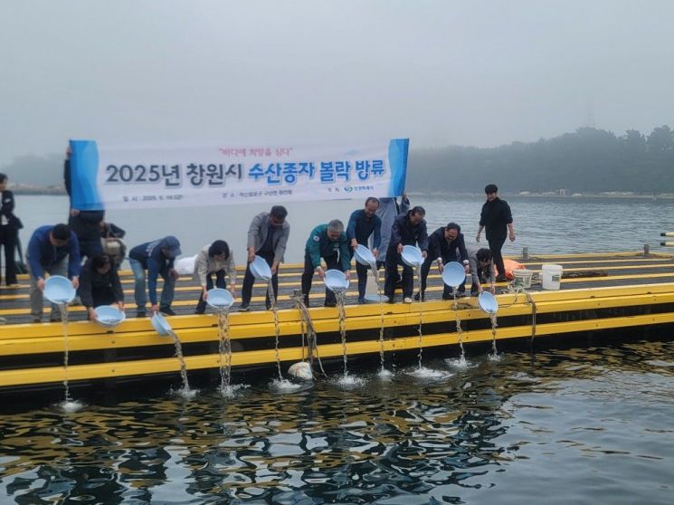창원특례시, 수산자원 회복 위해 볼락 어린고기 방류.
