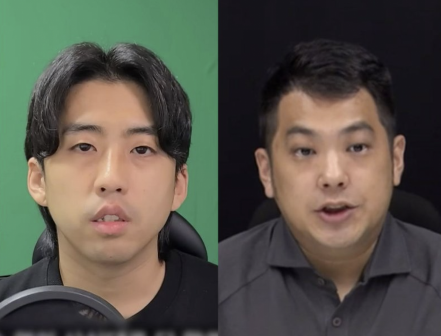 유튜버 주작감별사(왼쪽)와 유튜버 카라큘라(오른쪽)