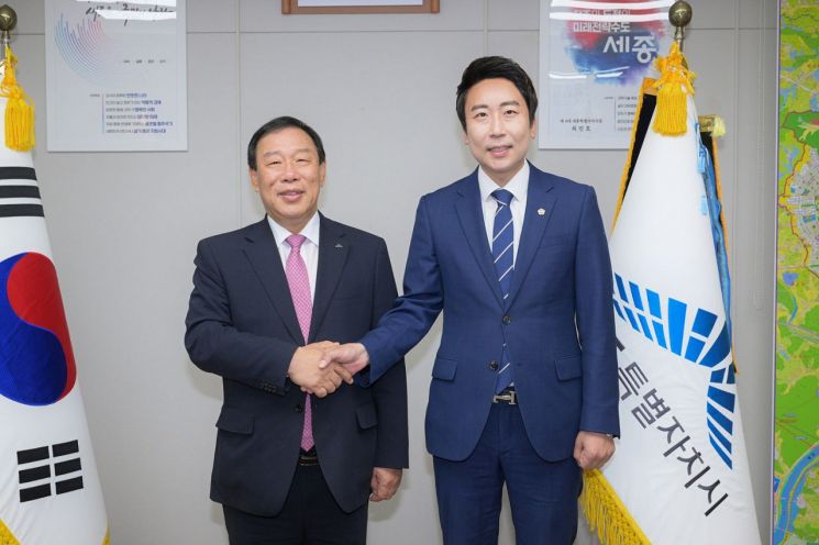 최민호 세종시장-임채성 시의장 "행정수도 완성에 힘 모으자"