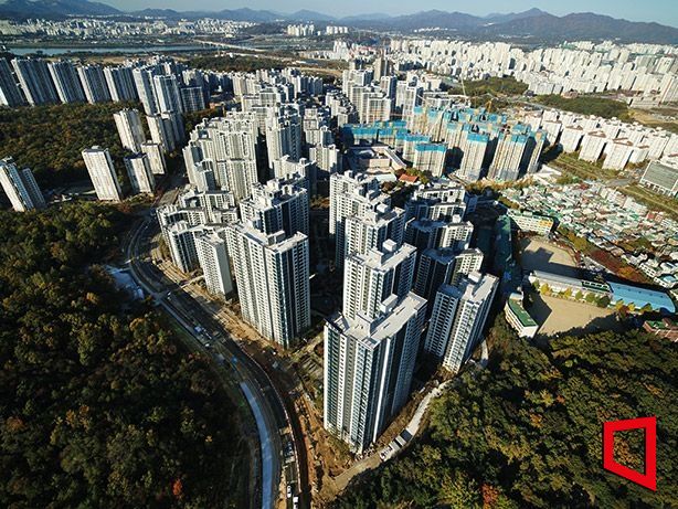 고덕롯데캐슬베네루체 단지 전경. 롯데건설 홈페이지.