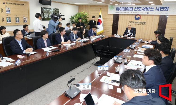 [포토] 마이데이터 시연회 발언하는 고학수 위원장