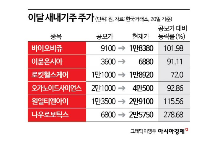 훨훨 나는 새내기株, IPO시장 훈풍 기대