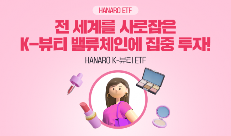 HANARO K-뷰티 ETF, 3개월 수익률 22% 돌파