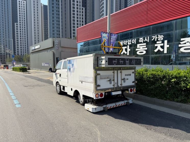 GPR 탐사하고 있는 모습 / 대전시