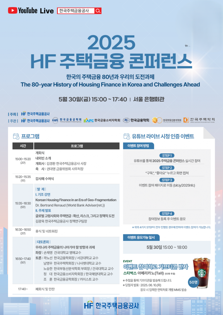 한국주택금융공사, HF 주택금융 콘퍼런스 개최…“80년 성찰, 미래 과제 모색”