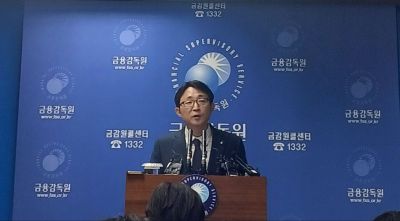 한구 금감원 부원장보가 22일 '전금융권 부동산PF 정리·재구조화 경과 및 그간의 실적' 브리핑에서 발언하고 있다. 문채석 기자
