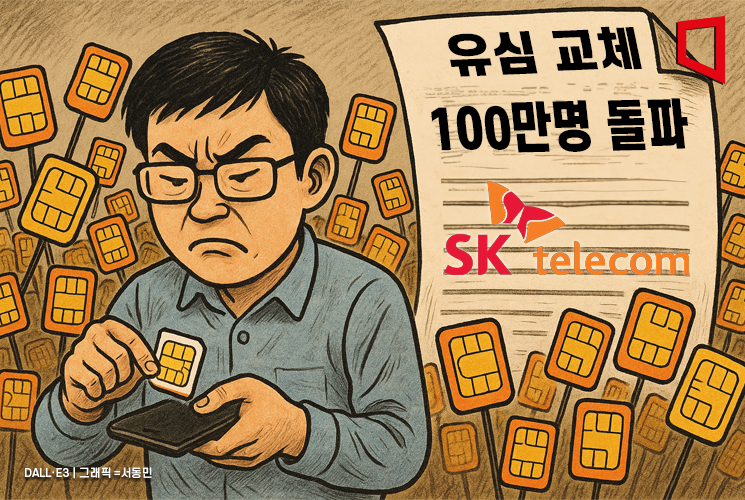 SKT "사흘간 100만명 유심교체…이달 말까지 예약자 전원에 안내"