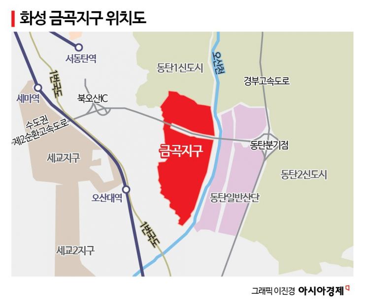 화성 동탄신도시 옆 '금곡지구' 도시개발사업 본궤도