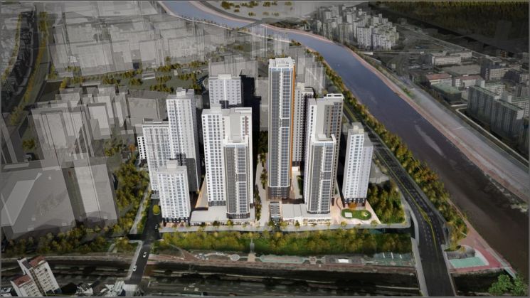 삼환도봉아파트 정비계획안 조감도