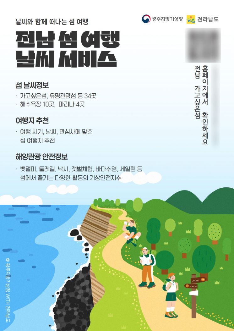 광주기상청, ‘전남 섬 여행 날씨’ 서비스 개시