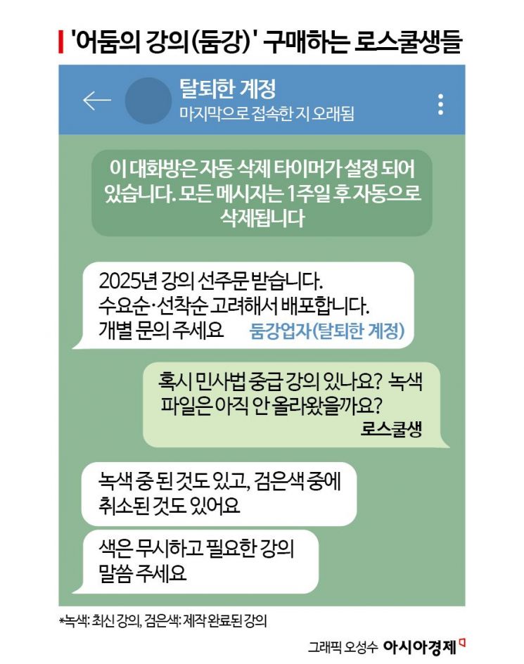 '둠강' '암시장' 로스쿨 교육 천태만상