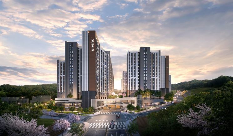 '대전 문화공원 수자인' 투시도. BS한양 제공