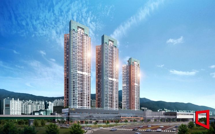 두산위브더제니스 평내호평역 N49 투시도. 두산건설 제공