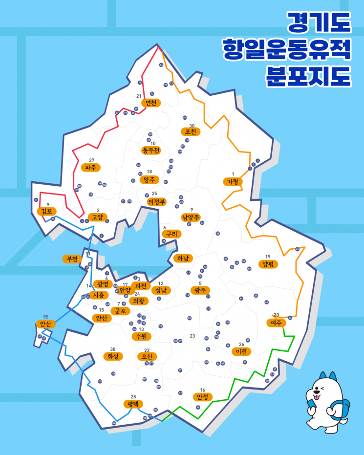 경기관광공사, 항일운동 유적지 116곳 '걷기 인증 이벤트'