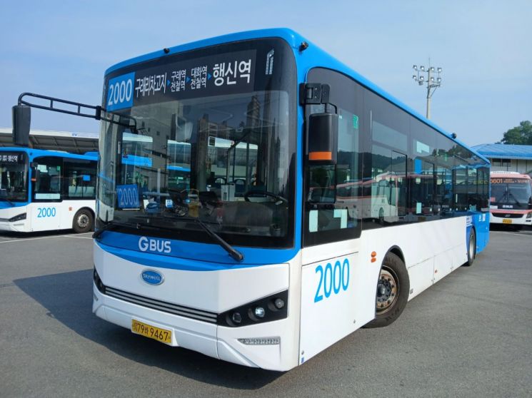 김포시, 2000번 버스 노선 변경…전원마을·모담마을 경유 운행