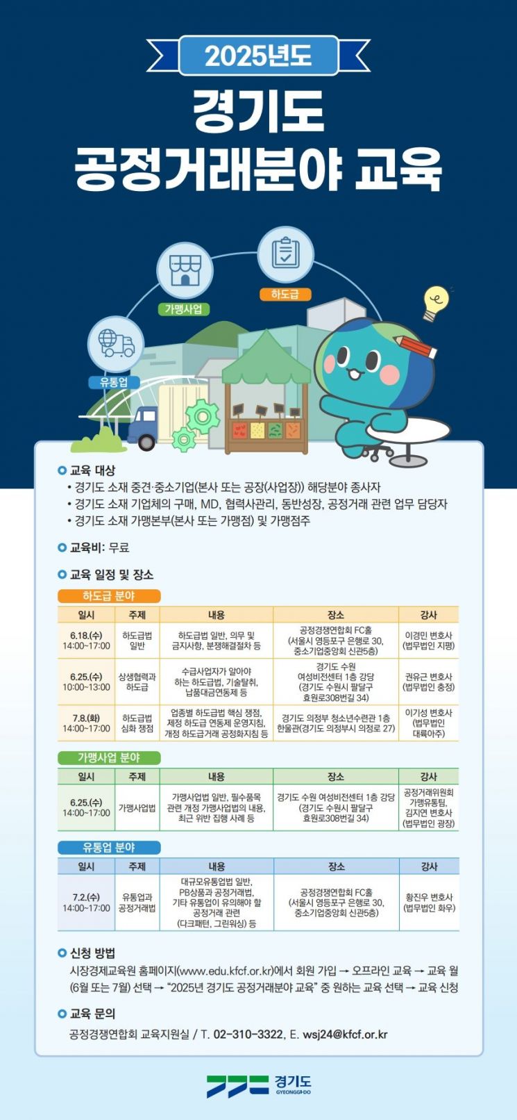 경기도, 공정거래분야 맞춤형 교육…7월8일까지 5차례