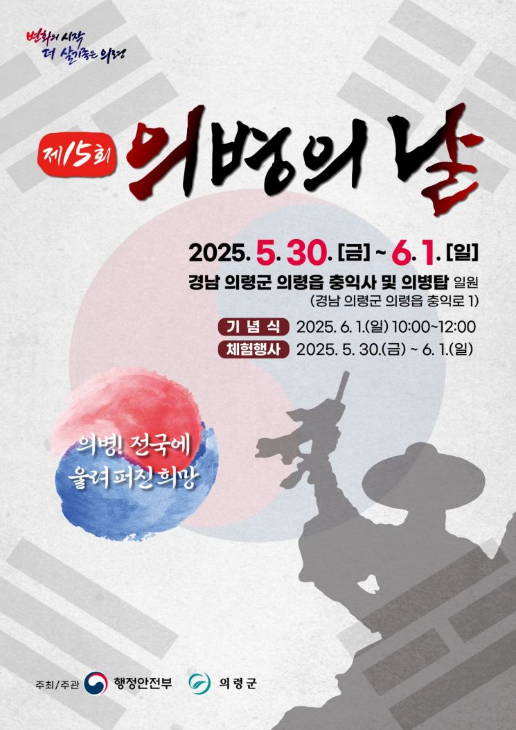 '의병의 날' 국가기념일 만든 의령군 …14년 만에 국가기념식 개최