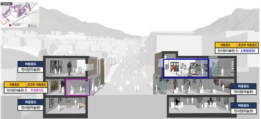 평창동 일대 주택지 조성사업지 계획예시도. 서울시 제공