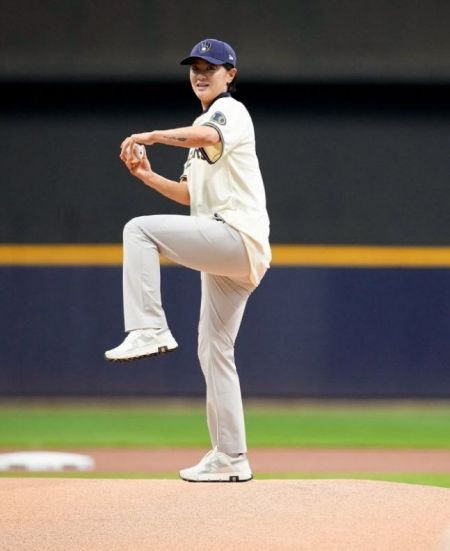 US여자오픈 챔피언 최나연, 메이저리그 경기 시구