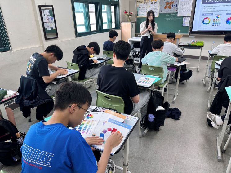 삼화페인트, 종로구 중학교서 기업연계 융합형 창의 교육