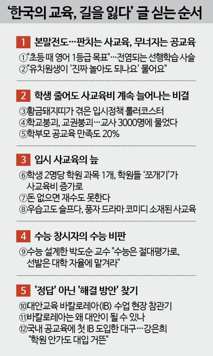 [한국의 교육, 길을 잃다]⑫국내 공교육에 첫 IB 도입…강은희 "학원 안가도 대입 거뜬"