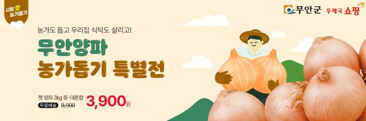 전남우정청, 무안 양파 농가 돕기 '특별전'