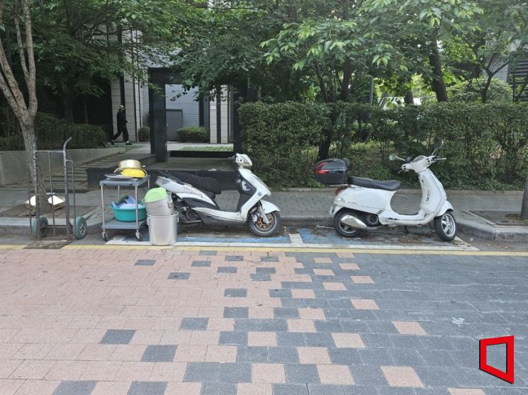 길바닥이 주차장도 아니고…"세울 데 없어" 갈 곳 없는 오토바이 넘쳐난다