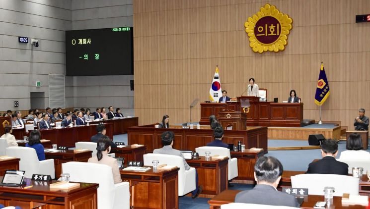 [포토] 신수정 광주시의회 의장, 투표 참여 호소