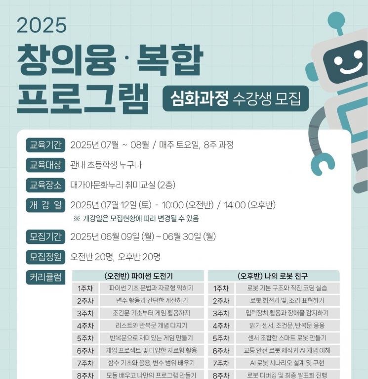 “미래 인재 키운다”…고령군, 초등생 창의·융복합 심화 프로그램 운영