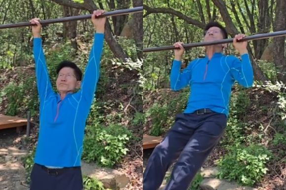김재원, 김문수 턱걸이 영상 공개…"일상으로 돌아간 열혈청년"
