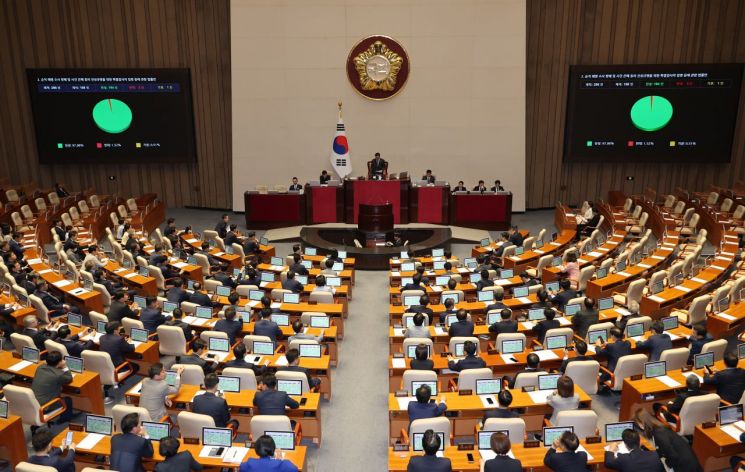 '내란·김건희·채상병 특검법' 與 주도로 국회 본회의 통과