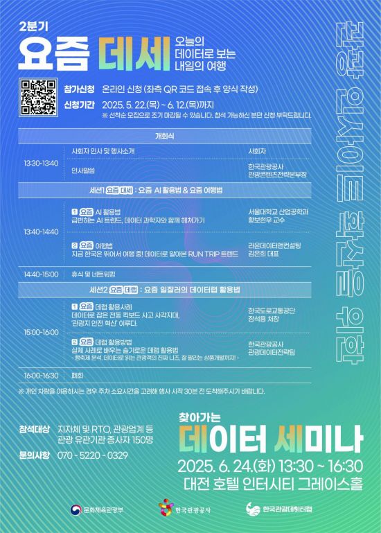 관광공사 '오늘의 데이터로 보는 내일의 여행' 세미나