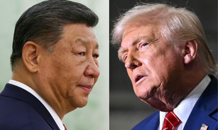 Chinese President Xi Jinping (left) and U.S. President Donald Trump. Photo by AFP News Agency