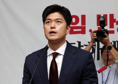 김용태 국민의힘 비상대책위원장이 9일 국회에서 열린 의원총회에서 발언하고 있다. 2025.6.9 김현민 기자