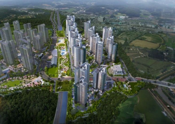 용인 푸르지오 원클러스터 2·3단지 조감도