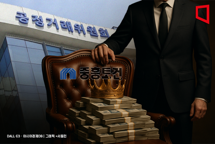 총수 아들 사업 돈줄 터준 중흥…공정위 180억 과징금 철퇴