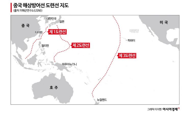 중국 항모가 처음 넘은 '제2도련선'…미국이 발끈한 이유