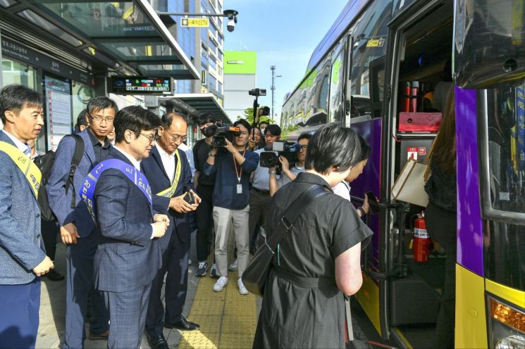 김병수 시장 "골드라인 혼잡률 완화 기여…정규 노선 선정 쾌거"