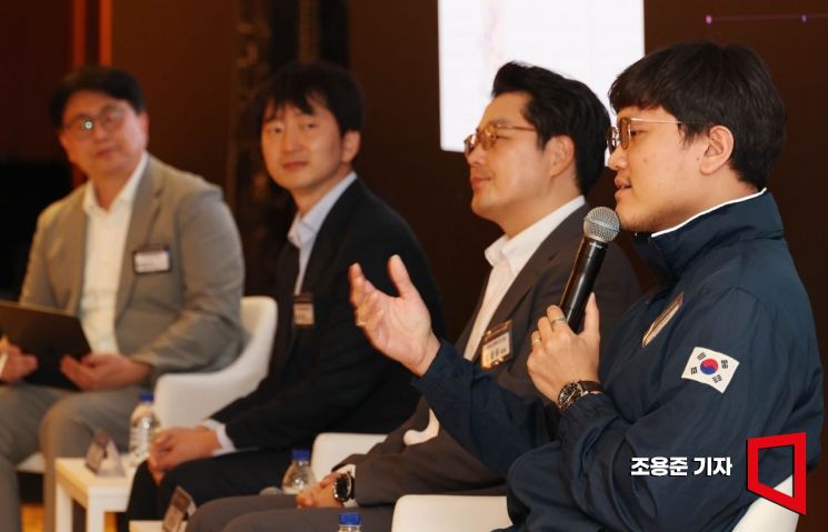 [포토] 발언하는 윤지원 SDT 주식회사 대표이사