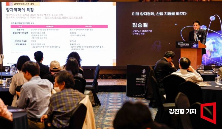 [포토] 김승철 수석연구원, '미래 양자경제 산업 지형 바꾸다'