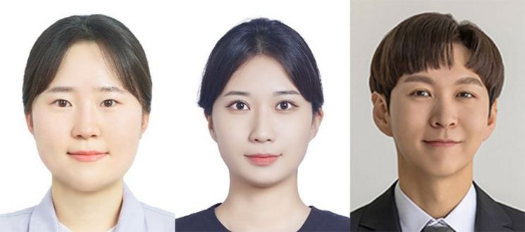 연구팀 (왼쪽부터 정세영 박사과정생, 박지영 석사과정생, 엄우람 교수). 국립부경대 제공