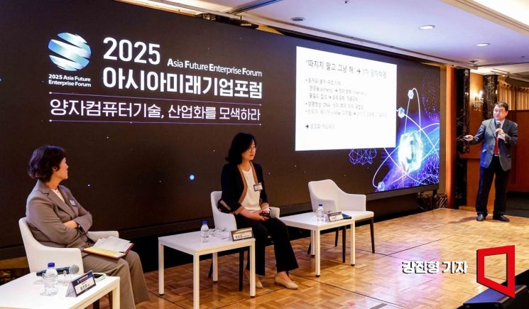 [포토] 김재완 연세대 양자연구원장, '산업별 양자과학기술 활용사례와 도전과제'