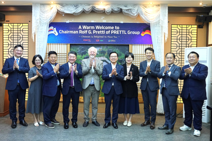 천안시 스타트업 지원 결실...지앤티, 독일 프레틀그룹과 유통권 계약
