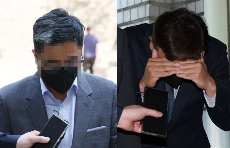 영장실질심사 출석하는 기업은행 부당대출 의혹 직원. 연합뉴스
