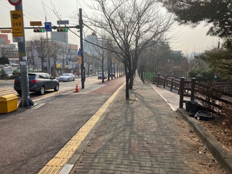 수원 광교산로 일부 혼잡구간 2차로 확장