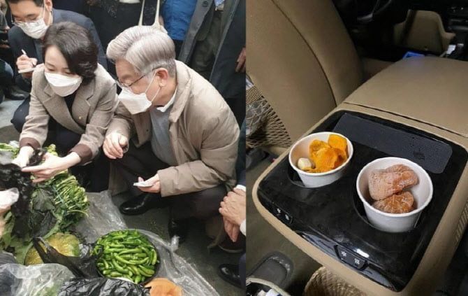 감말랭이를 즐겨 먹는 이재명 대통령 사진. 홍정민 전 의원 페이스북.