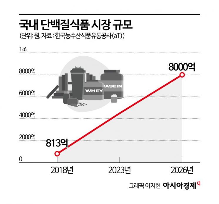 단백질 시장 6배 '벌크업'…식품업계 프로틴 전쟁 